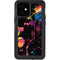 Chromatic Splatter Black iPhone 12 Mini Waterproof Case