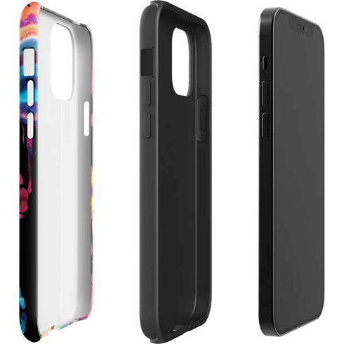 Chromatic Splatter Black iPhone 12 Pro Impact Case