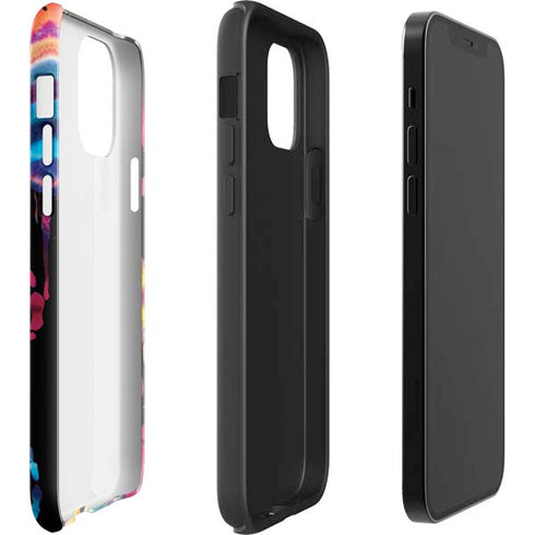 Chromatic Splatter Black iPhone 12 Pro Max Impact Case