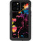 Chromatic Splatter Black iPhone 12 Pro Max Waterproof Case