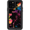 Chromatic Splatter Black iPhone 12 Pro Waterproof Case