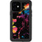 Chromatic Splatter Black iPhone 12 Waterproof Case