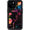 Chromatic Splatter Black iPhone 13 Mini Waterproof Case