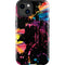 Chromatic Splatter Black iPhone 14 Plus Impact Case