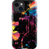 Chromatic Splatter Black iPhone 14 Plus Impact Case