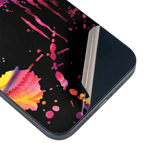 Chromatic Splatter Black iPhone 14 Plus Skin