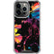 Chromatic Splatter Black iPhone 14 Pro Clear Case
