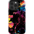 Chromatic Splatter Black iPhone 15 Pro Impact Case