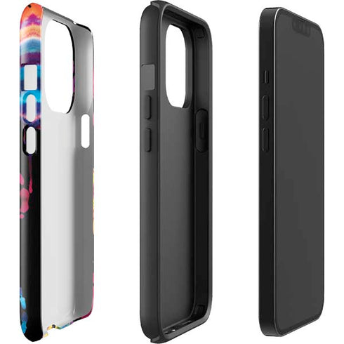 Chromatic Splatter Black iPhone 15 Pro Impact Case