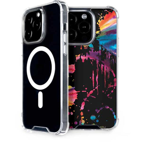 Chromatic Splatter Black iPhone 15 Pro MagSafe Case