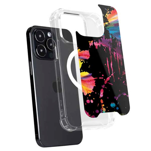 Chromatic Splatter Black iPhone 15 Pro MagSafe Case