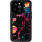 Chromatic Splatter Black iPhone 14 Pro Waterproof Case