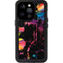 Chromatic Splatter Black iPhone 14 Pro Waterproof Case