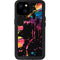 Chromatic Splatter Black iPhone 15 Plus Waterproof Case