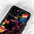 Chromatic Splatter Black iPhone 15 Plus Waterproof Case