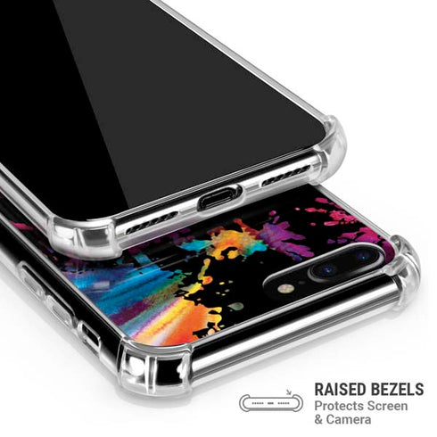 Chromatic Splatter Black iPhone 7/8 Plus Clear Case