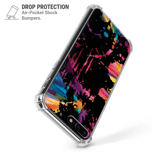 Chromatic Splatter Black iPhone 7/8 Plus Clear Case