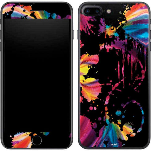 Chromatic Splatter Black iPhone 8 Plus Skin