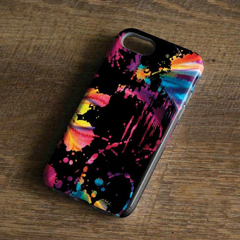 Chromatic Splatter Black iPhone 8 Pro Case