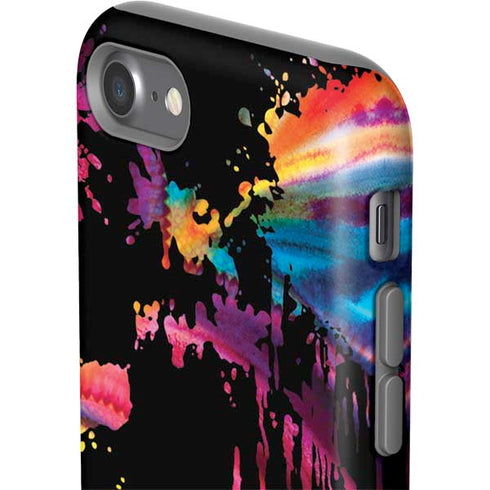 Chromatic Splatter Black iPhone SE (2nd & 3rd Gen) Pro Case