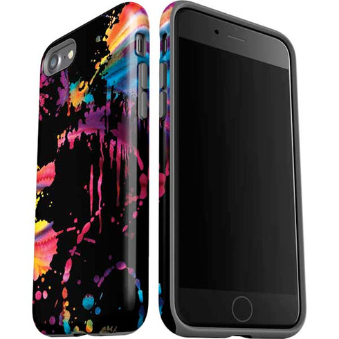 Chromatic Splatter Black iPhone SE (2nd & 3rd Gen) Pro Case