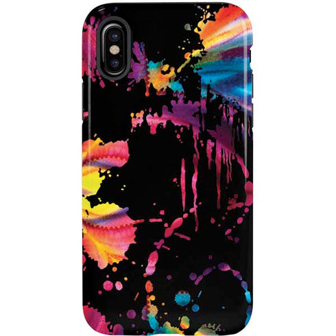 Chromatic Splatter Black iPhone X Pro Case