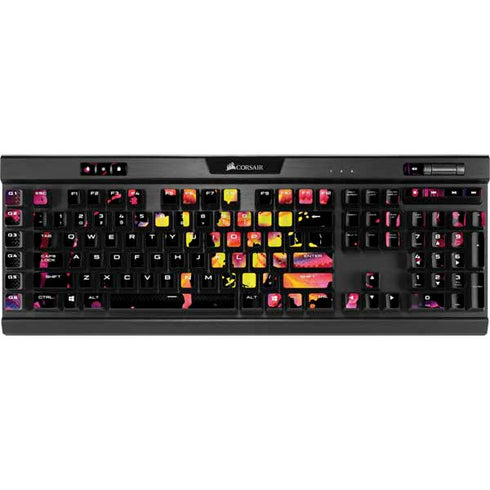 Chromatic Splatter Black K95 RGB PLATINUM Mechanical Gaming Keyboard Skin