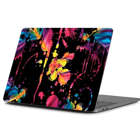 Chromatic Splatter Black Apple MacBook Pro 13-inch Skin