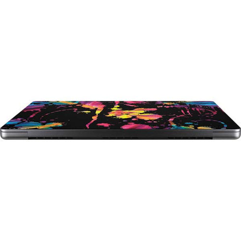 Chromatic Splatter Black MacBook Pro 14in (2021-24) Skin