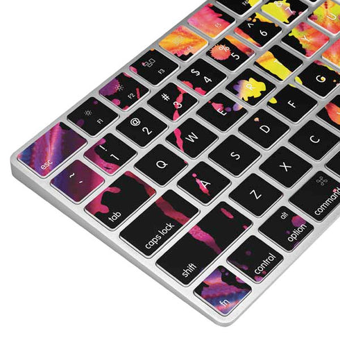Chromatic Splatter Black Magic Keyboard Skin