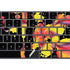 Chromatic Splatter Black Magic Keyboard with Numeric Keypad Skin