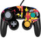 Chromatic Splatter Black Nintendo GameCube Controller Skin