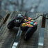 Chromatic Splatter Black Nintendo GameCube Controller Skin