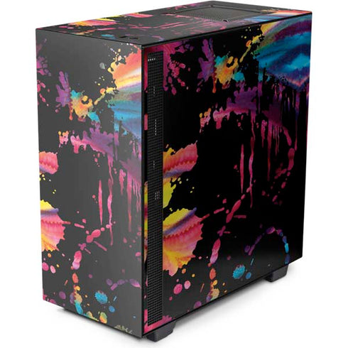Chromatic Splatter Black NZXT H510 Compact ATX Mid-Tower Case Skin