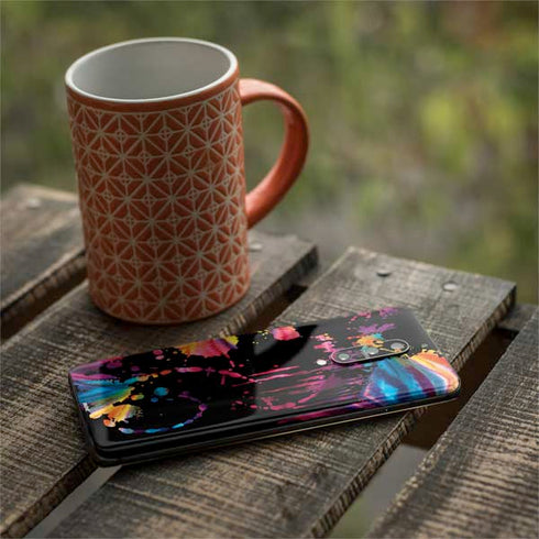 Chromatic Splatter Black OnePlus 7 Pro Skin
