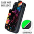 Chromatic Splatter Black Otterbox Defender iPhone Skin