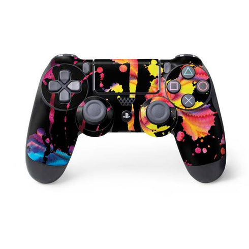 Chromatic Splatter Black PS4 Controller Skin