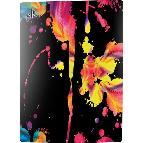 Chromatic Splatter Black PS5 Console Skin