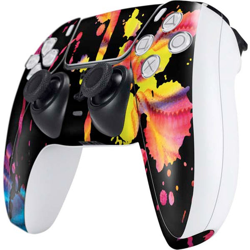 Chromatic Splatter Black PS5 Controller Skin