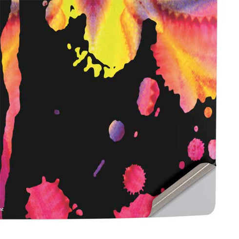 Chromatic Splatter Black PS5 Slim Digital Edition Console Skin