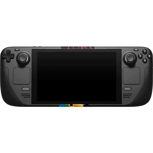 Chromatic Splatter Black Steam Deck Handheld Gaming Computer Skin