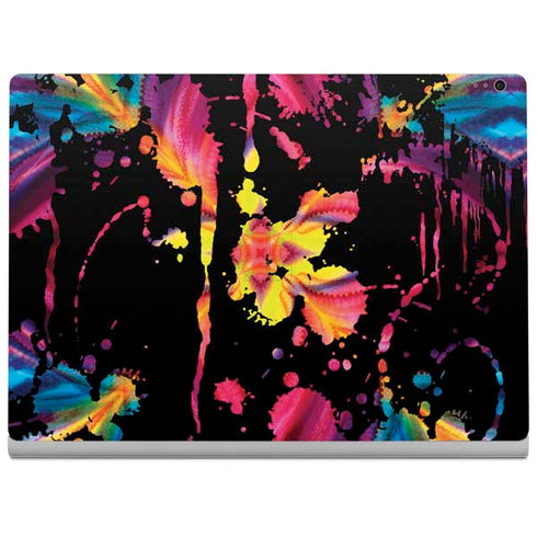 Chromatic Splatter Black Surface Book 2 15in Skin