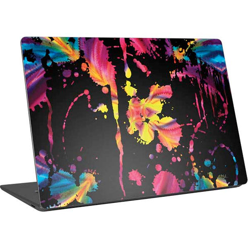 Chromatic Splatter Black Surface Laptop 4 15in Skin