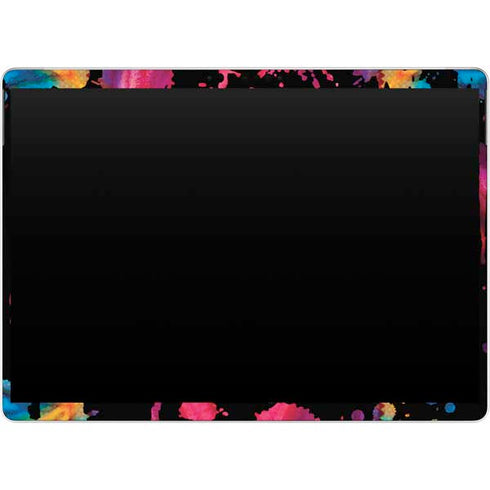 Chromatic Splatter Black Surface Pro 8 Skin