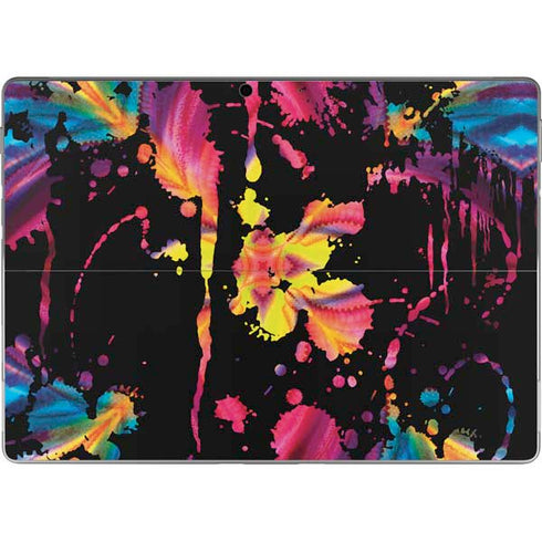 Chromatic Splatter Black Surface Pro 9 Skin