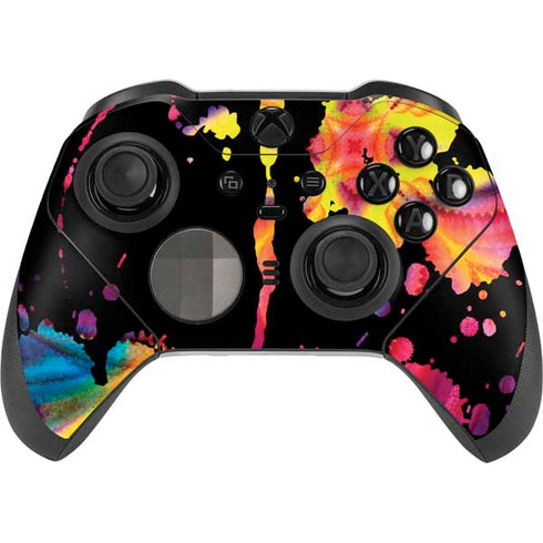 Chromatic Splatter Black Xbox Elite Wireless Controller Series 2 Skin