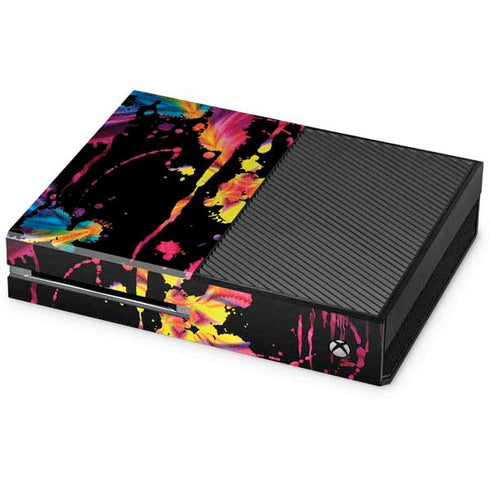 Chromatic Splatter Black Xbox One Console Skin