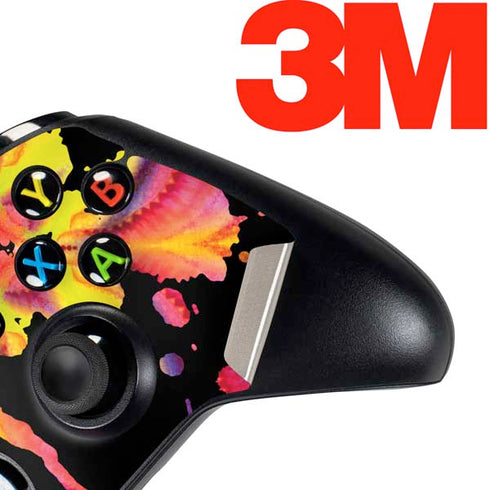 Chromatic Splatter Black Xbox One Controller Skin
