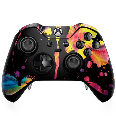 Chromatic Splatter Black Xbox One Elite Controller Skin