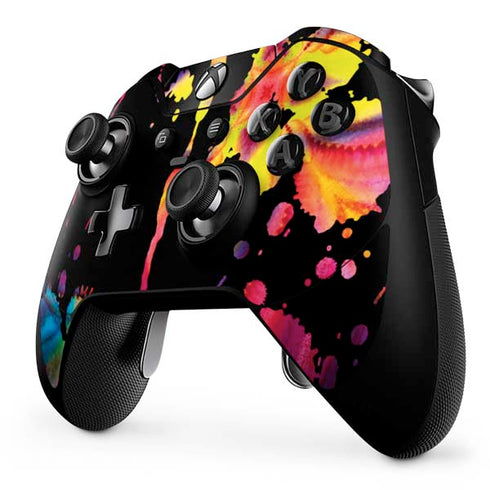 Chromatic Splatter Black Xbox One Elite Controller Skin